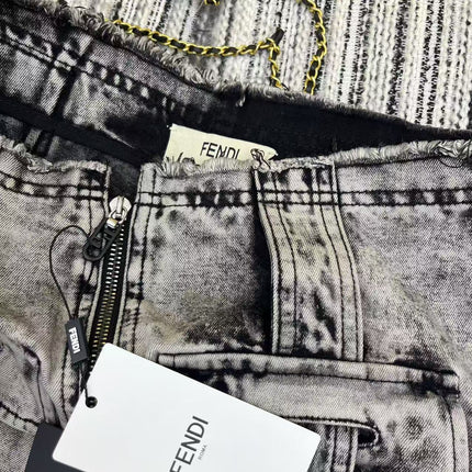 FENDI 26S DENIM MINI SKIRT 264