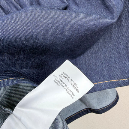YSL 26S PUFF SLEEVE DENIM TOP 414