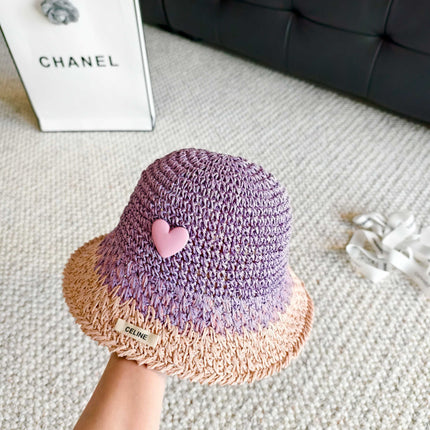 CELINE 26S STRAW BUCKET HAT STYLE 207