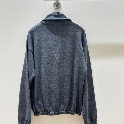 MIUMIU 26S HALF-ZIP SWEATSHIRT 1473