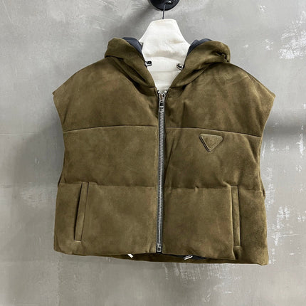 PRADA 25S SUEDE DOWN VEST 386