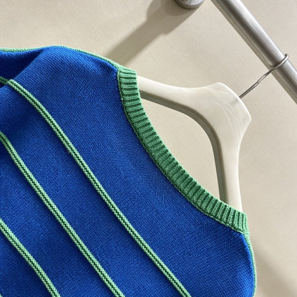 LOEWE 26S STRIPED SHORT-SLEEVE KNITTED SWEATER 551