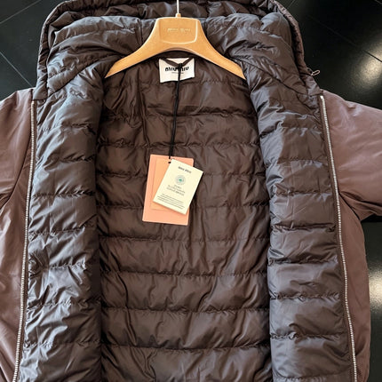 MIUMIU 26S HOODED PUFFER JACKET 1558