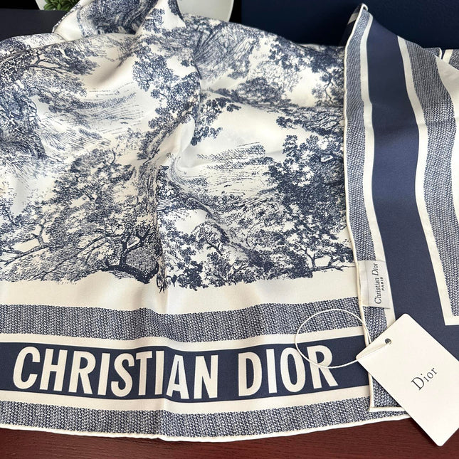 DIOR 26S SCARF 90CM IN SILK 313453