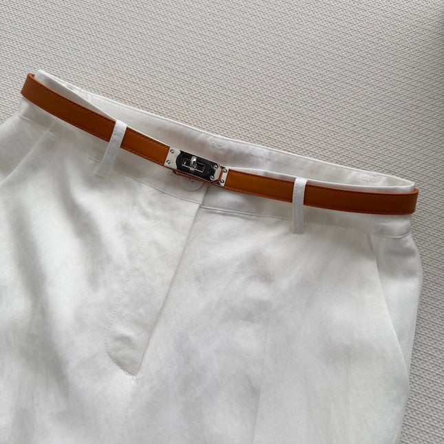 HERMES 26S WIDE LEG CROPPED PANTS 555