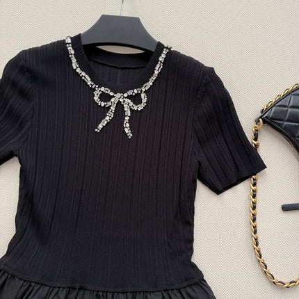 VALENTINO 26S SHORT SLEEVE KNIT DRESS 213