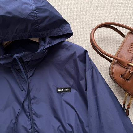 MIUMIU 26S CROPPED WINDBREAKER 1517
