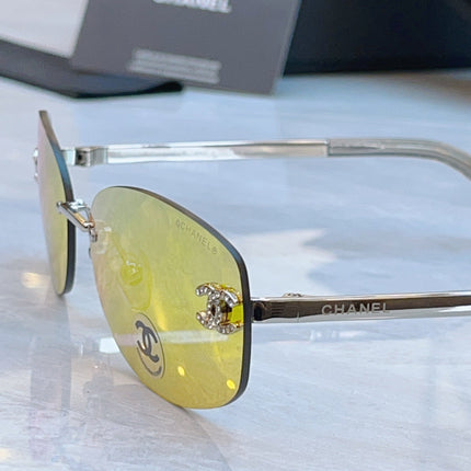 CHANEL RECTANGLE SUNGLASSES IN METAL 941998