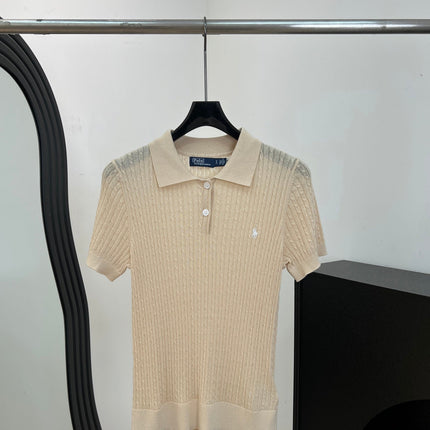 RALPH LAUREN 26S SHORT SLEEVE KNIT POLO TOP 495