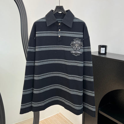 CHROME HEARTS 26S LONG-SLEEVE POLO SHIRT 026