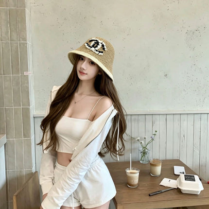 CHANEL 26S CROCHET BUCKET HAT 338096
