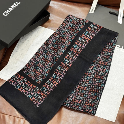 CHANEL 25S SCARF 200 IN CASHMERE 728979