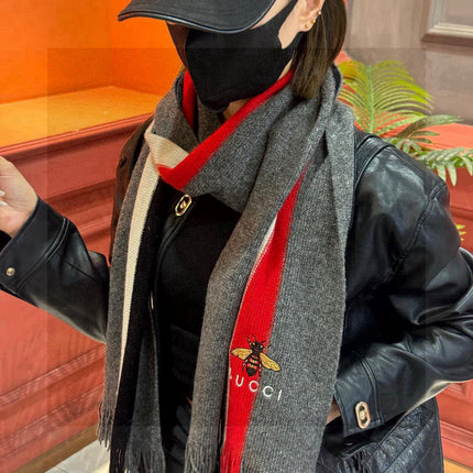 GUCCI 25S SCARF 180 IN CASHMERE 730565