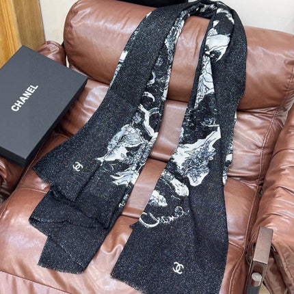 CHANEL 25S SCARF 200 CM IN CASHMERE 941754