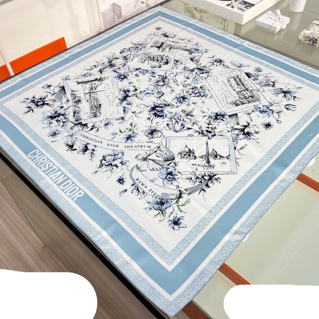 DIOR 26S SCARF 90CM IN SILK 284556