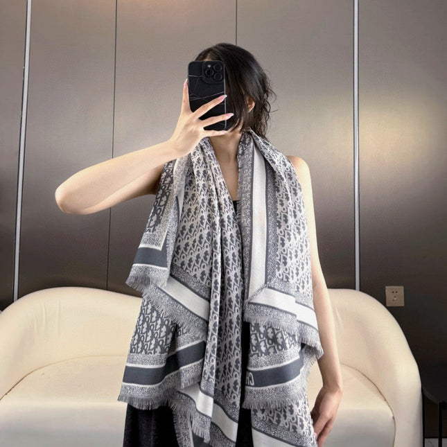 DIOR 26S SCARF 140CM IN CASHMERE SILK 313215