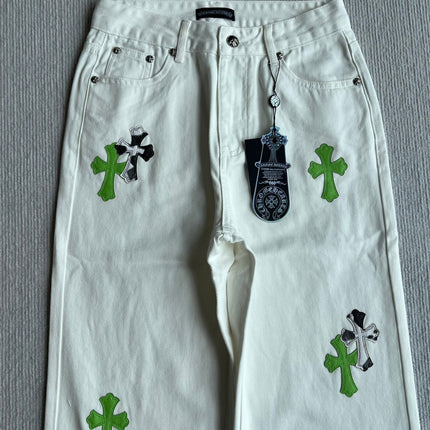 CHROME STRAIGHT-LEG DENIM JEANS 269625
