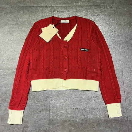 MIUMIU 26S CROPPED CARDIGAN JACKET 1501