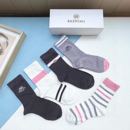 BALENCIAGA 26S CREW SOCKS 553394 (1 BOX)