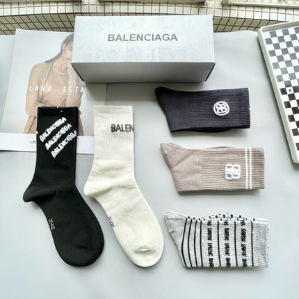 BALENCIAGA 26S CREW SOCKS 569215 (1 BOX)