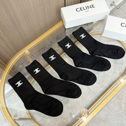 CELINE 26S CREW SOCKS 167002 (1 BOX)