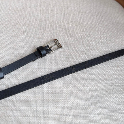 PRADA 25S BELT 10 MM IN BLACK CALFSKIN 598373