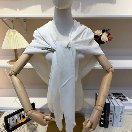 DIOR 26S SCARF 140CM IN SILK & CASHMERE 281272