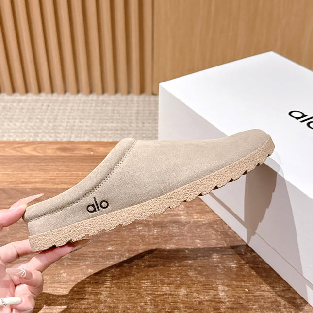 ALO 25S MULE IN SOFT BEIGE SUEDE
