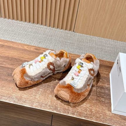 LOEWE 26S BALLET RUNNER 2.0 IN BROWN SHEARLING