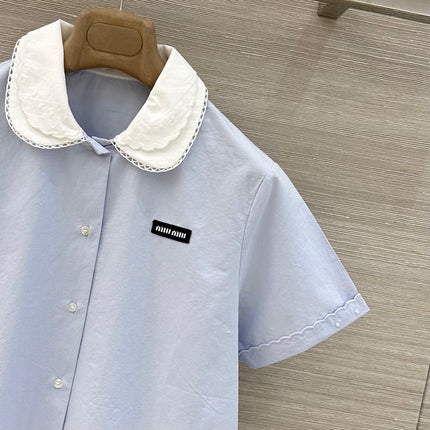 MIUMIU 26S SHORT-SLEEVE SHIRT STYLE 1112