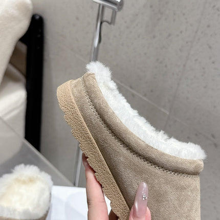 ALO 25S BIRKENSTOCK CLOGS IN GREY SUEDE AND WHITE WOOL