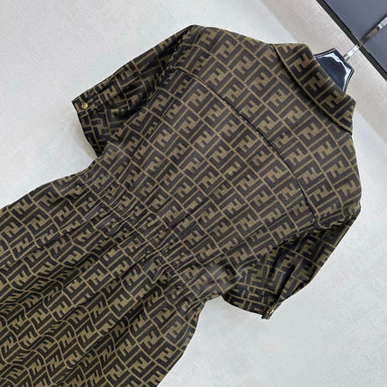 FENDI 26S SHORT-SLEEVE SHIRT DRESS 397