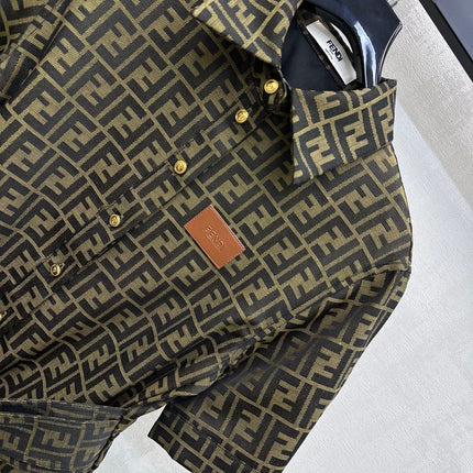 FENDI 26S SHORT-SLEEVE SHIRT DRESS 397