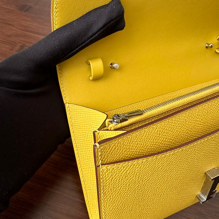 CONSTANCE TO GO 20.5 YELLOW EPSOM SILVER HARDWARE