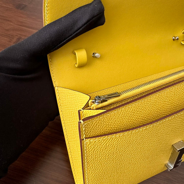 CONSTANCE TO GO 20.5 YELLOW EPSOM SILVER HARDWARE