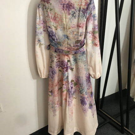 ZIMMERMANN 26S FLORAL BELTED MIDI DRESS 304