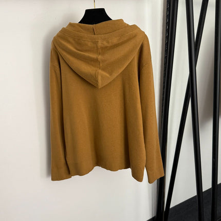 MAX MARA 25S HOODED LONG-SLEEVE KNIT SWEATSHIR 049