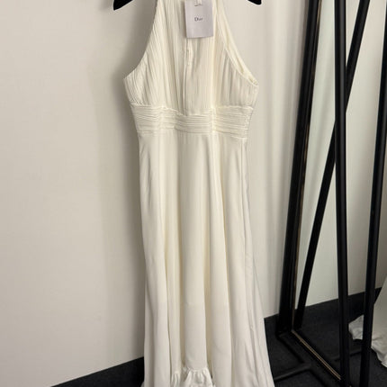 DIOR 26S PLEATED HALTER-NECK BLAZER DRESS 898