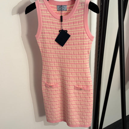 PRADA 26S SLEEVELESS KNIT DRESS STYLE 854