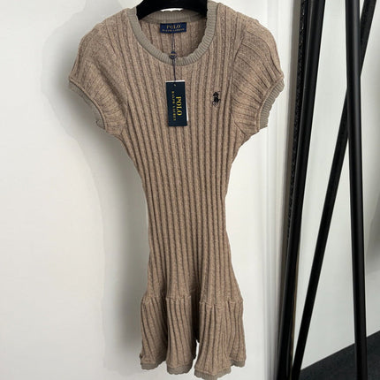 RALPH LAUREN 26S SHORT-SLEEVE BODYCON KNIT DRESS 687