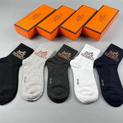 HERMES 26S CREW SOCKS 111942 (1 BOX)