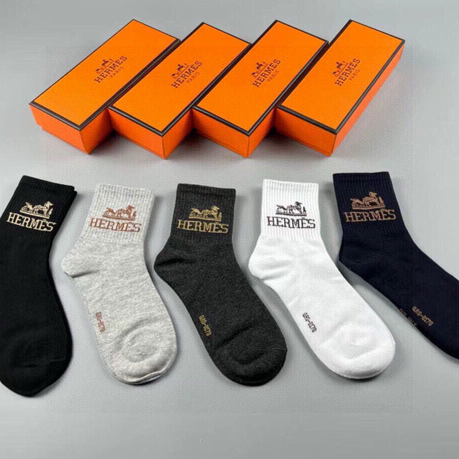 HERMES 26S ANKLE SOCKS 135118 (1 BOX)