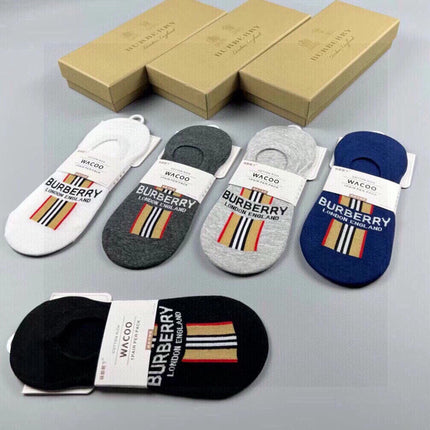 BURBERRY 26S NO-SHOW SOCKS 226954 (1 BOX)