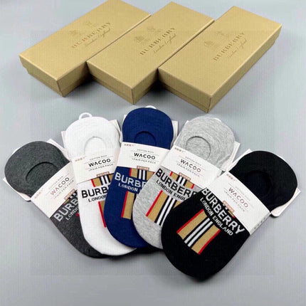 BURBERRY 26S NO-SHOW SOCKS 226954 (1 BOX)