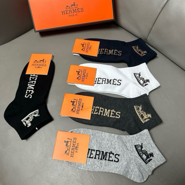 HERMES 26S ANKLE SOCKS 334251 (1 BOX)