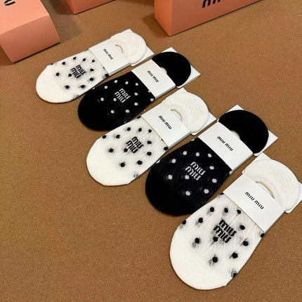 MIUMIU 26S NO-SHOW SOCKS 407195 (1 BOX)
