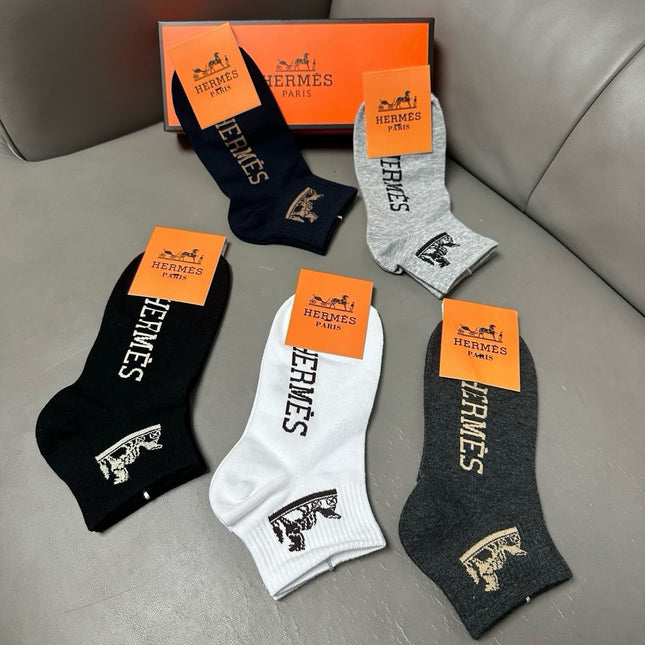 HERMES 26S ANKLE SOCKS 407210 (1 BOX)