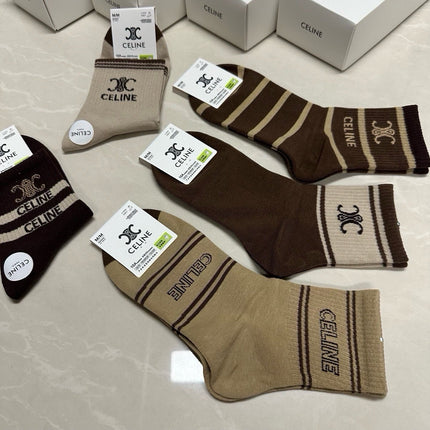 CELINE 26S ANKLE SOCKS 408757 (1 BOX)