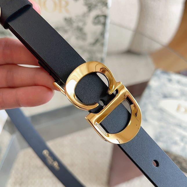 DIOR 25S BELT 20 MM IN BLACK CALFSKIN 613187