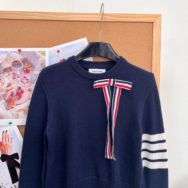 THOM 26S ROUND-NECK KNIT SWEATER 296